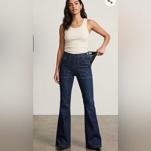 Frame Denim Indigo Flare Jeans